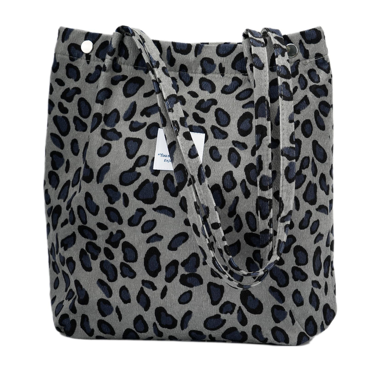 Corduroy Tote Bag Cute Tote Bags for Women Shoulder Bag with Inner Pocket for Work Beach Travel and Shopping Grocery