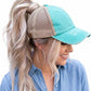 Funky Junque Ponytail Hat for Women - Baseball Cap with Adjustable Fit & High Pony Tail Criss Cross Back for Everyday Wear