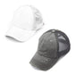 Funky Junque Ponytail Hat for Women - Baseball Cap with Adjustable Fit & High Pony Tail Criss Cross Back for Everyday Wear