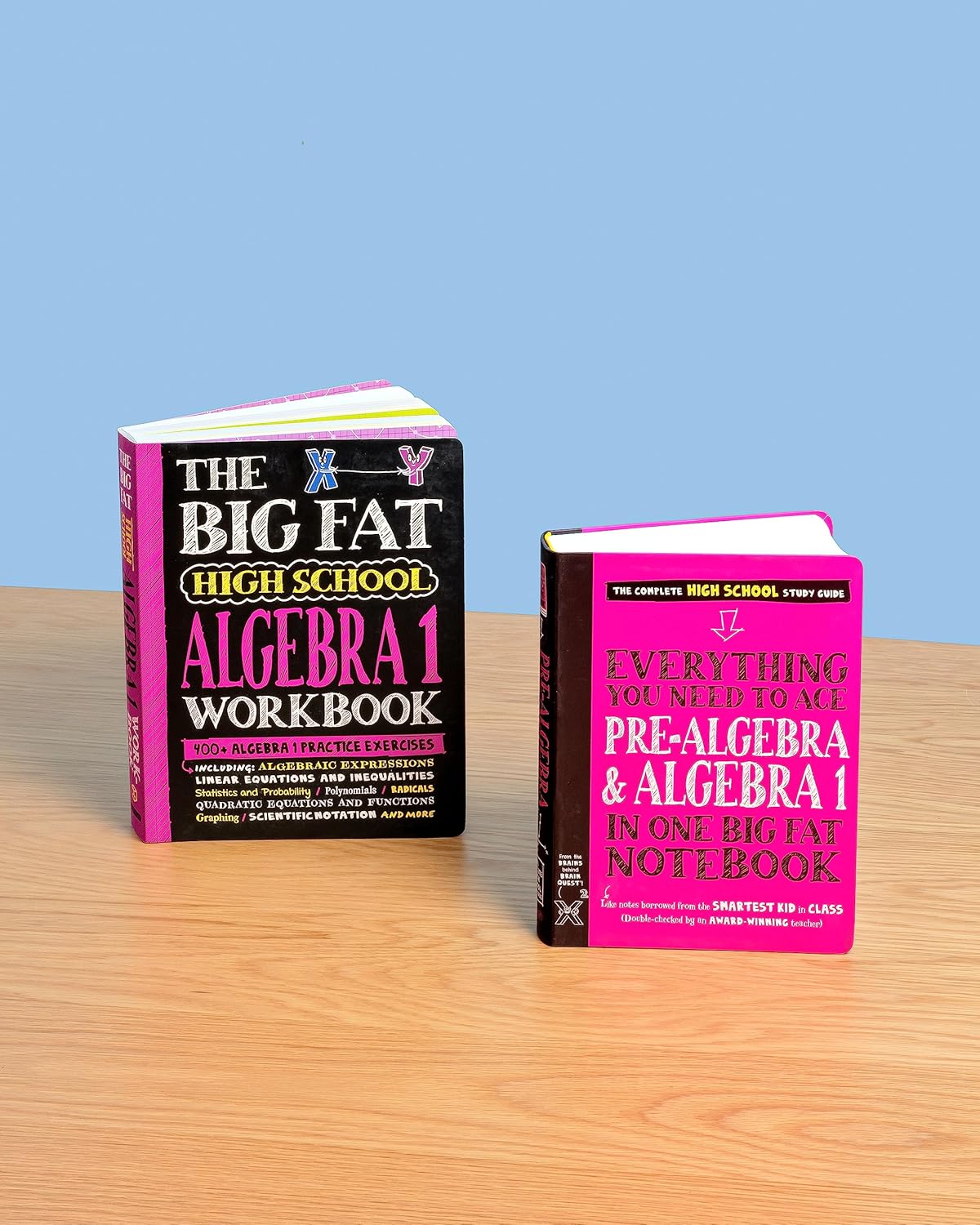 The Big Fat High School Algebra 1 Workbook: 400+ Algebra 1 Practice Exercises (Big Fat Notebook)