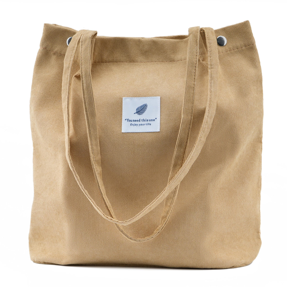 Corduroy Tote Bag Cute Tote Bags for Women Shoulder Bag with Inner Pocket for Work Beach Travel and Shopping Grocery