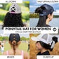 Funky Junque Ponytail Hat for Women - Baseball Cap with Adjustable Fit & High Pony Tail Criss Cross Back for Everyday Wear