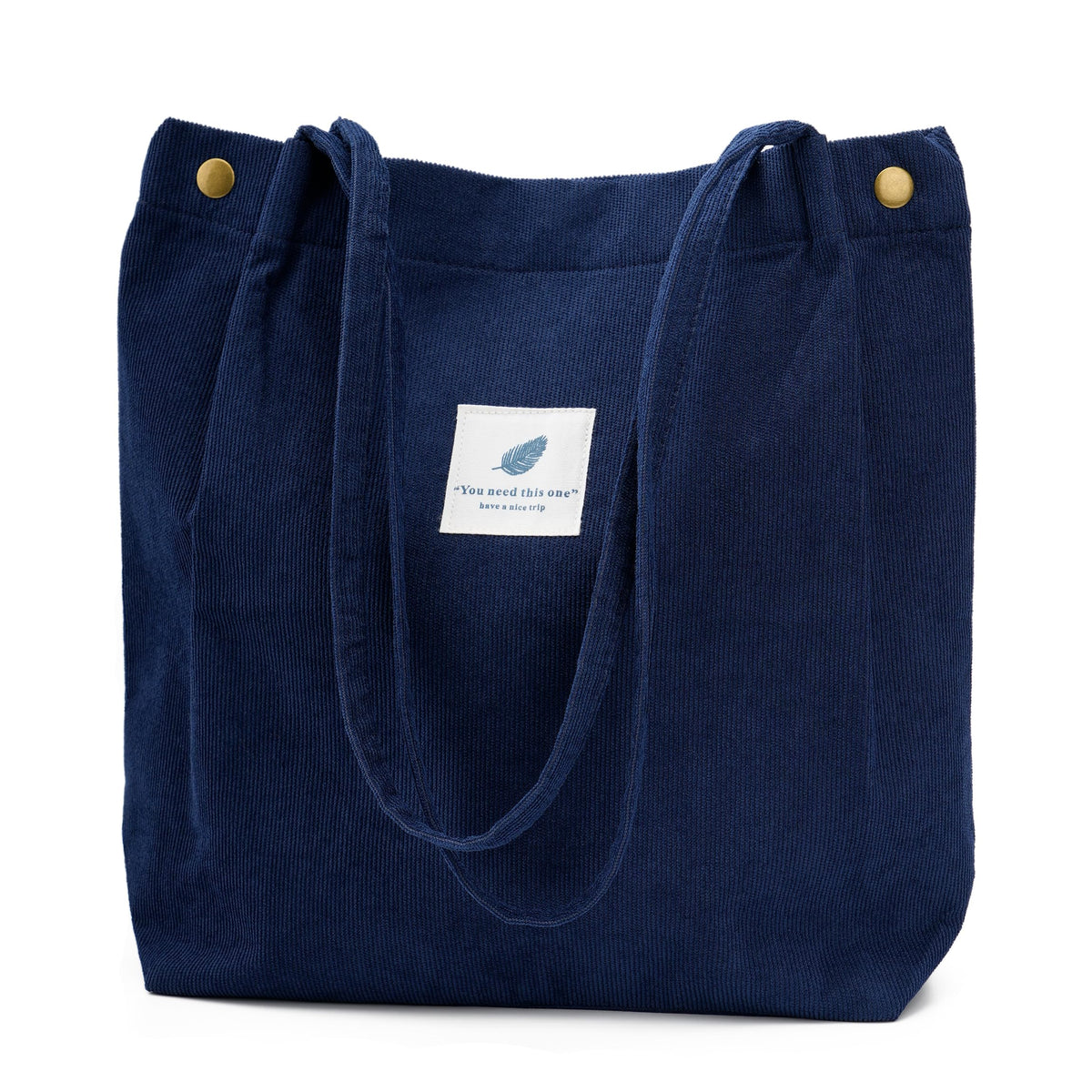 Corduroy Tote Bag Cute Tote Bags for Women Shoulder Bag with Inner Pocket for Work Beach Travel and Shopping Grocery