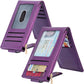 Chelmon Women's RFID Slim Card Holder Wallet: Thin Bifold with Multi-Card Case & Zipper Coin Pocket Purse (Deep Purple)