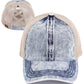 Funky Junque Ponytail Hat for Women - Baseball Cap with Adjustable Fit & High Pony Tail Criss Cross Back for Everyday Wear