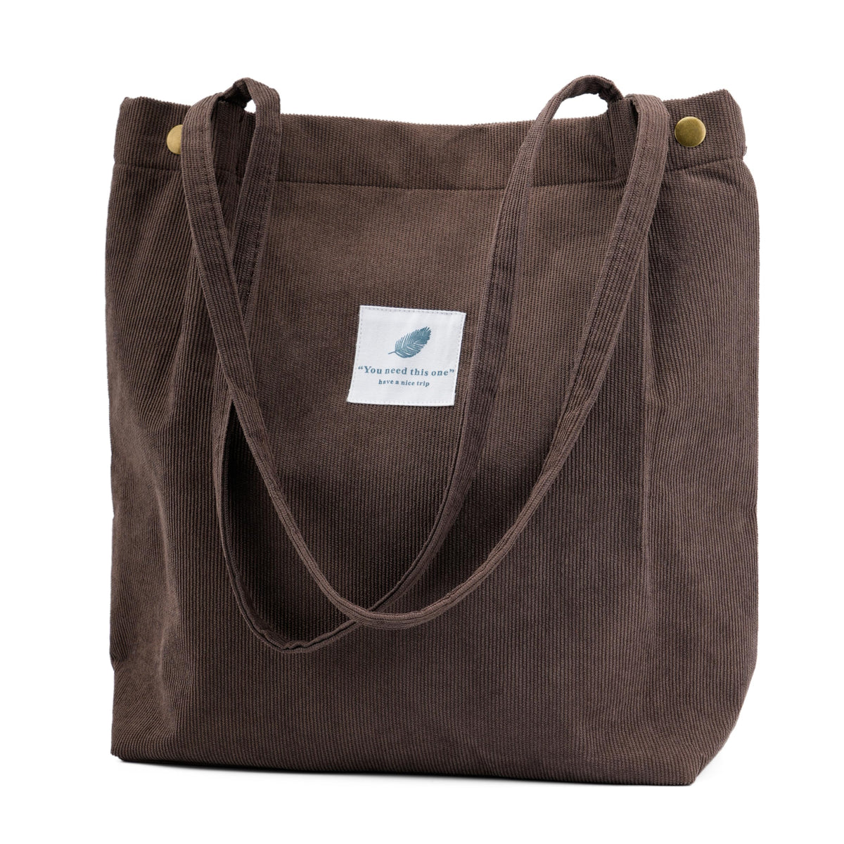 Corduroy Tote Bag Cute Tote Bags for Women Shoulder Bag with Inner Pocket for Work Beach Travel and Shopping Grocery