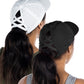 Funky Junque Ponytail Hat for Women - Baseball Cap with Adjustable Fit & High Pony Tail Criss Cross Back for Everyday Wear