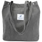 Corduroy Tote Bag Cute Tote Bags for Women Shoulder Bag with Inner Pocket for Work Beach Travel and Shopping Grocery