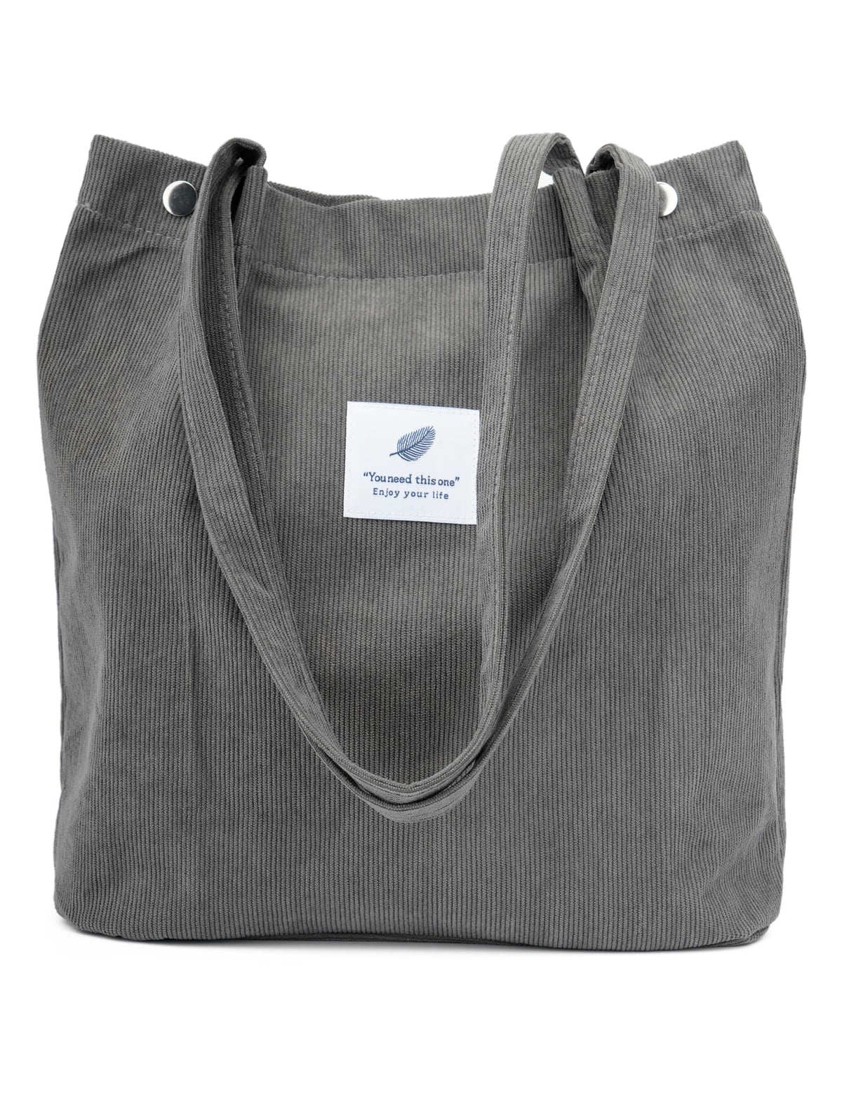 Corduroy Tote Bag Cute Tote Bags for Women Shoulder Bag with Inner Pocket for Work Beach Travel and Shopping Grocery