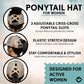 Funky Junque Ponytail Hat for Women - Baseball Cap with Adjustable Fit & High Pony Tail Criss Cross Back for Everyday Wear