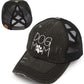 Funky Junque Ponytail Hat for Women - Baseball Cap with Adjustable Fit & High Pony Tail Criss Cross Back for Everyday Wear